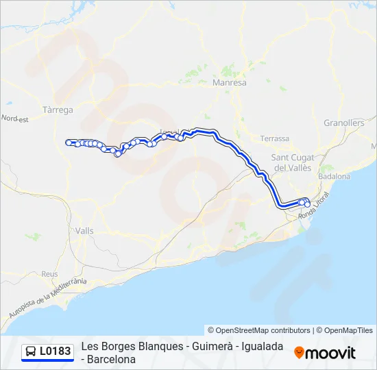 L0183 Bus Line Map