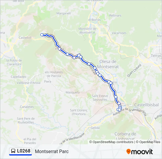 L0268 Bus Line Map