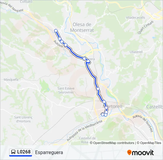 L0268 Bus Line Map