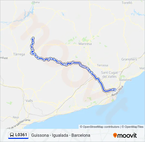 L0361 Bus Line Map