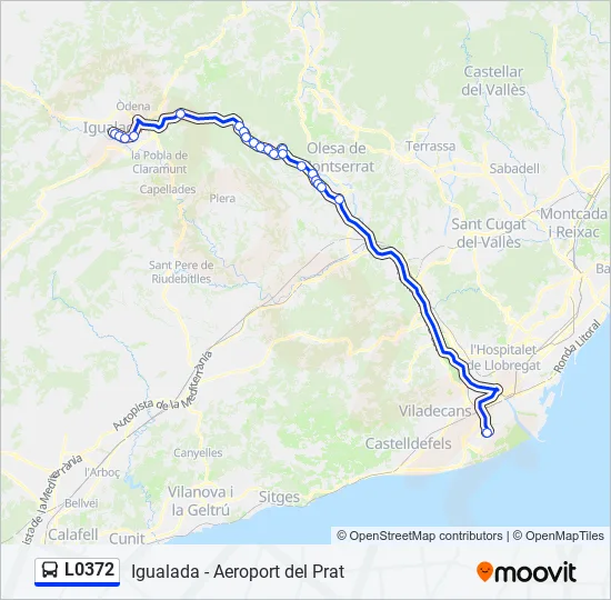 L0372 Bus Line Map