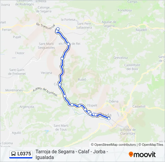 L0375 Bus Line Map