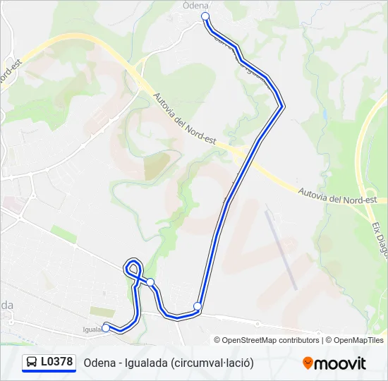 L0378 Bus Line Map