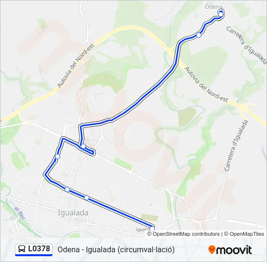 L0378 Bus Line Map