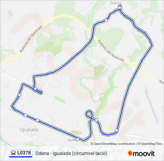 L0378 Bus Line Map