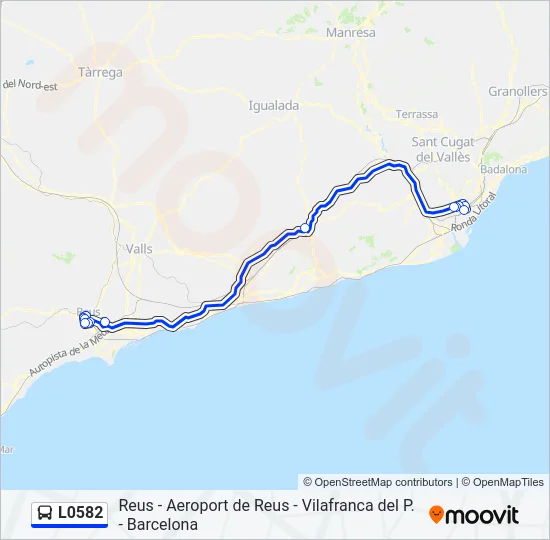 L0582 Bus Line Map