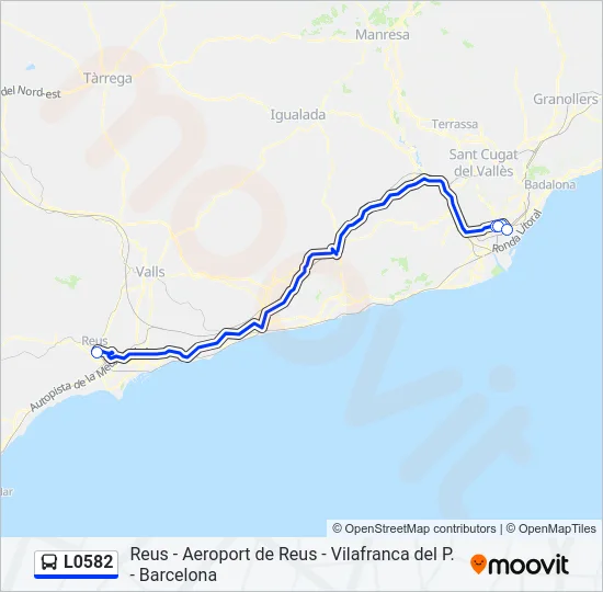 L0582 Bus Line Map