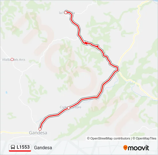 L1553 Bus Line Map