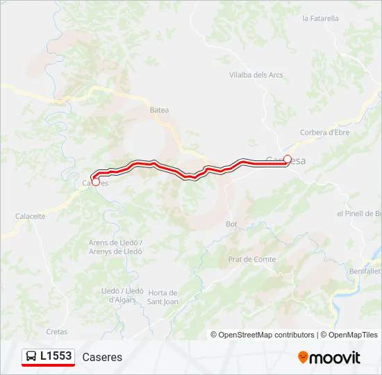 L1553 Bus Line Map