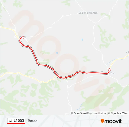 L1553 Bus Line Map