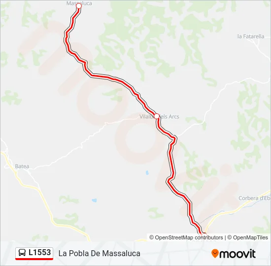L1553 Bus Line Map
