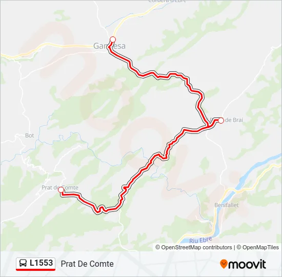 L1553 Bus Line Map