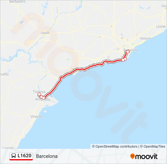 L1620 Bus Line Map