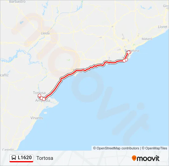L1620 Bus Line Map