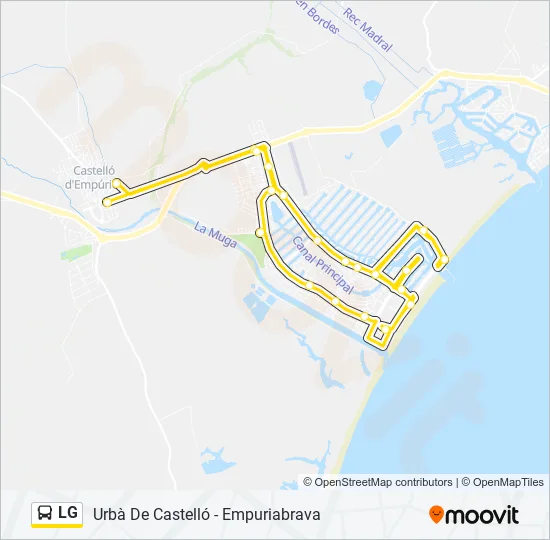 LG Bus Line Map
