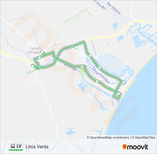 Mapa de LV de autobús