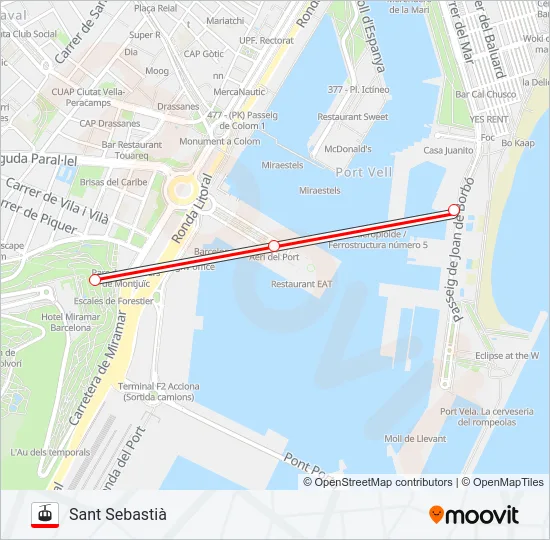 AERI DEL PORT Gondola Line Map