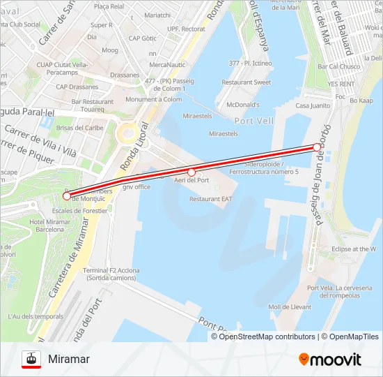AERI DEL PORT Gondola Line Map