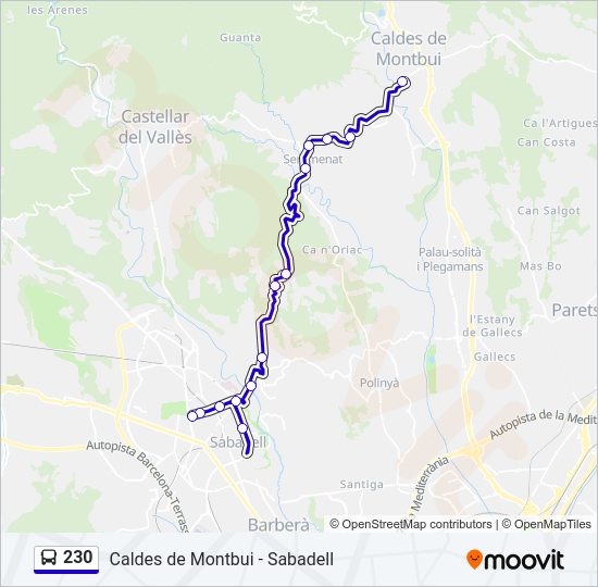 Mapa de 230 de 