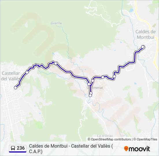 236 Bus Line Map
