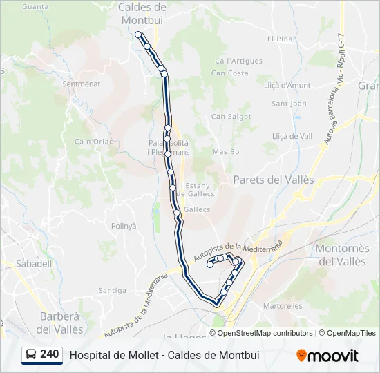 240  Line Map