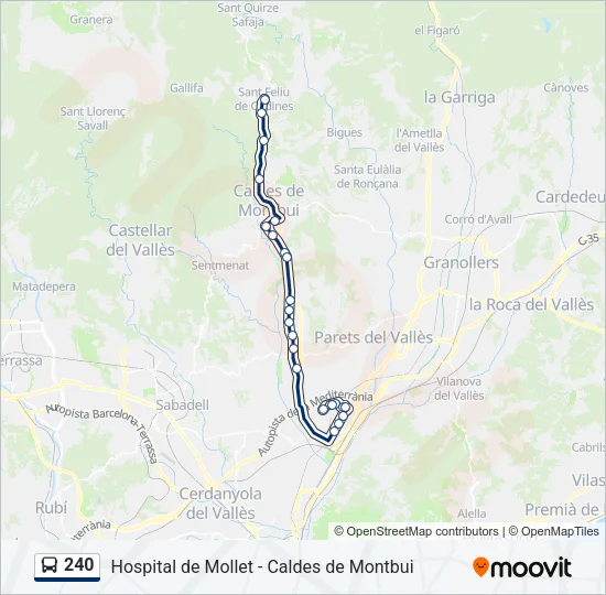 240  Line Map