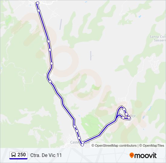 Mapa de 250 de 