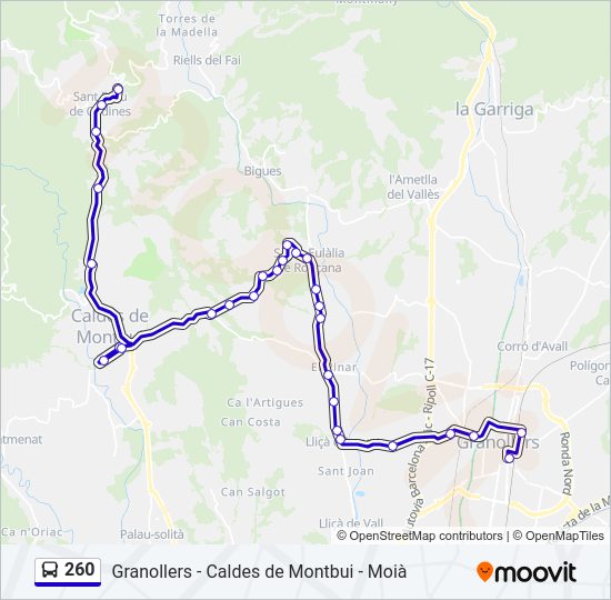 Mapa de 260 de 