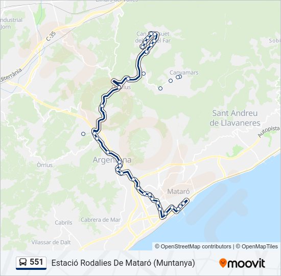 551  Line Map