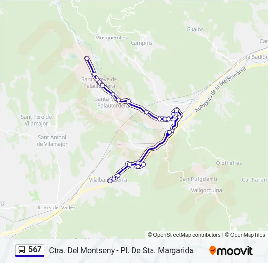 567  Mapa de línia
