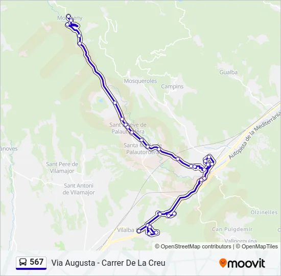 567  Mapa de línia