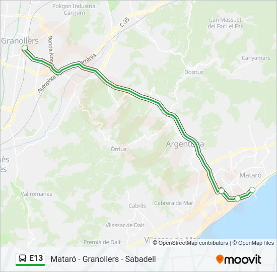 E13  Line Map