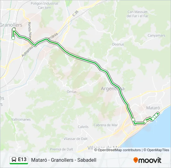 E13  Line Map