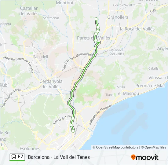 E7  Line Map