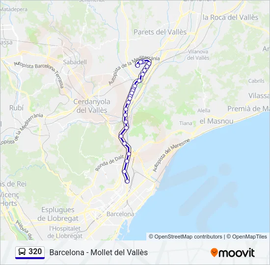 320  Line Map