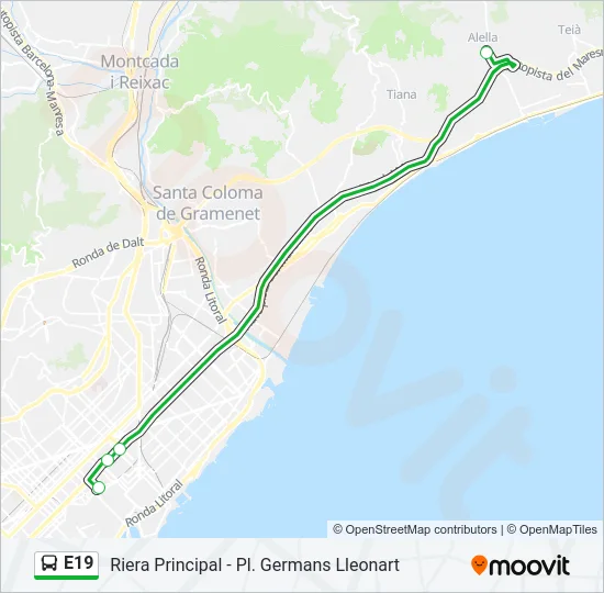 E19  Line Map