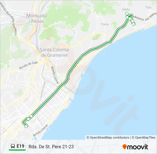 E19  Line Map