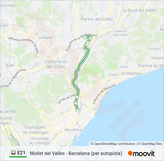 E21  Line Map