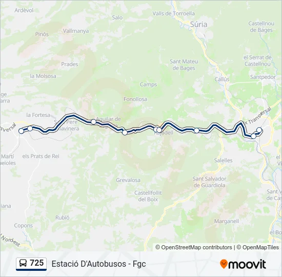 725  Mapa de línia