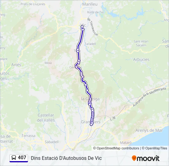 407  Line Map