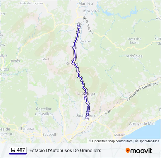 407  Line Map