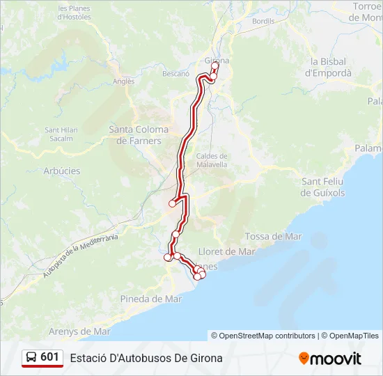 601  Line Map