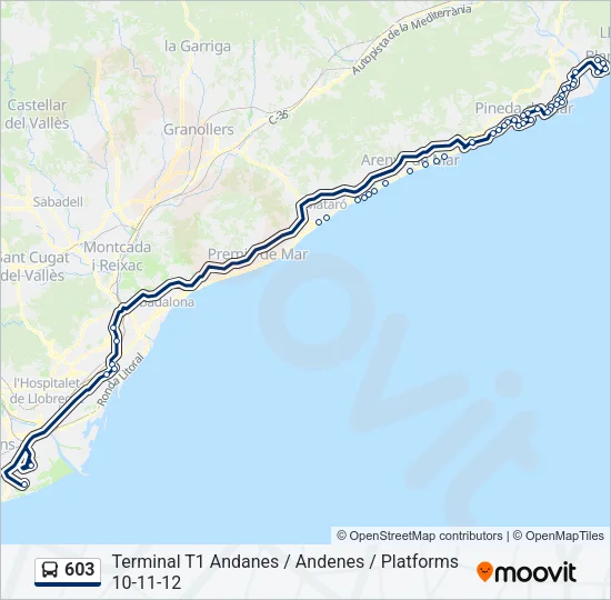 603  Line Map