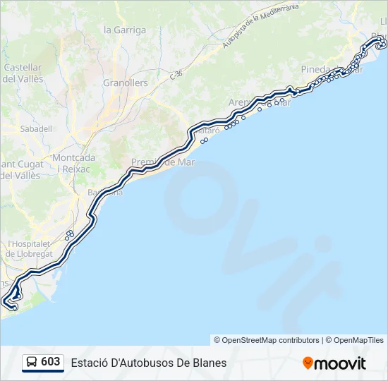 603  Line Map