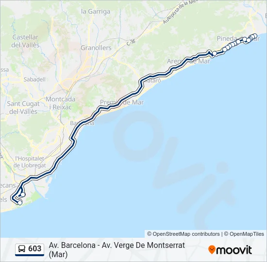603  Line Map