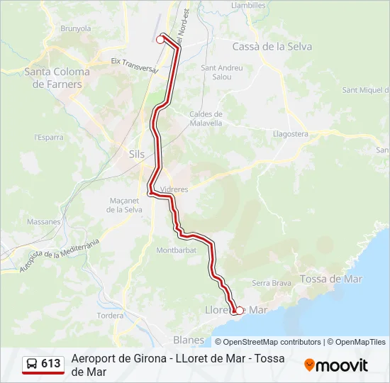 613  Line Map
