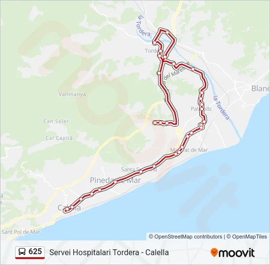 625  Line Map