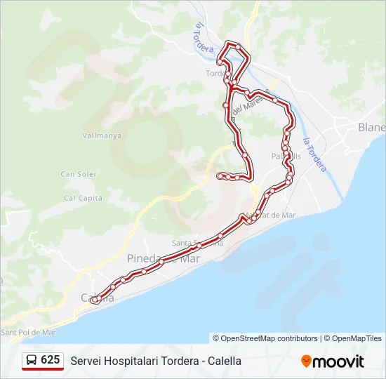 625  Line Map