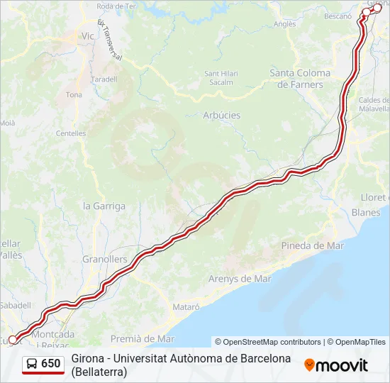 650  Line Map