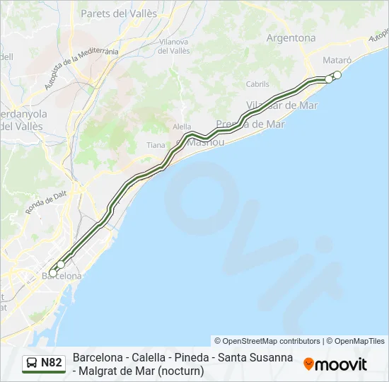 N82  Line Map
